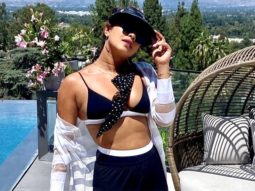 Priyanka Chopra shares ‘sundazed’ picture as she relaxes by the pool in black bikini top and shorts at her Los Angeles home