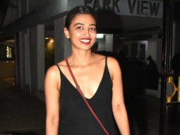 Radhika Apte snapped rocking a red lip and black outfit