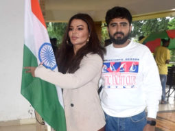 Rakhi Sawant spotted rocking brown leather pants with boyfriend Aadil Shaikh
