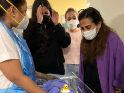 Rhea Kapoor breaks down in tears upon meeting Sonam Kapoor and Anand Ahuja’s baby boy; see first photos of ‘maasi’ and ‘nani’ Sunita Kapoor with the newborn