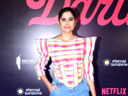Sai Tamhankar rocks a casual outfit at Darlings screening