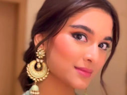 Saiee Manjrekar looks elegant in mint green lehenga