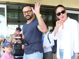 Saif Ali Khan and Kareena Kapoor snapped with Taimur and baby Jeh