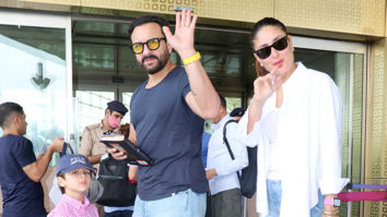 Saif Ali Khan and Kareena Kapoor snapped with Taimur and baby Jeh