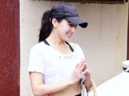 Sara Ali Khan does her signature Namaste pose