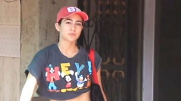 Sara Ali Khan spotted in red gym shorts and a cap