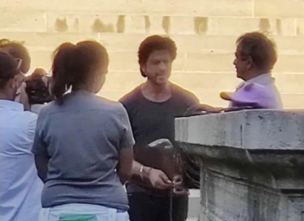 Shah Rukh Khan and Rajkumar Hirani are engrossed in a conversation on the sets of Dunki in Budapest in new leaked photo