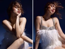 Sharvari Wagh oozes glam in scintillating feather dress in latest photo-shoot