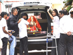 Shilpa Shetty and Raj Kundra perform Ganesh aarti before Bappa’s arrival