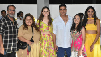 Spotted: Akshay Kumar with his Raksha Bandhan on-screen sisters
