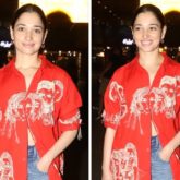 With A Rs 1.2 Lakh Celine Ava Bag In Tow, Tamannaah Bhatia Takes Her  Oversized Green Pantsuit Up A Notch