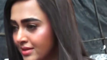 Tejasswi Prakash snapped in a hurry for Naagin shoot
