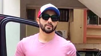 Varun Dhawan looks handsome as always in pink tshirt