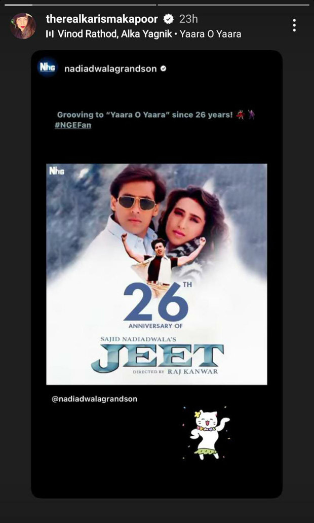 26 Years of Jeet: Karisma Kapoor recalls 'first foreign outdoor shoot' with Salman Khan: 'When we were dreamers' 26 Years of Jeet: Karisma Kapoor recalls 'first foreign outdoor shoot' with Salman Khan: 'When we were dreamers'