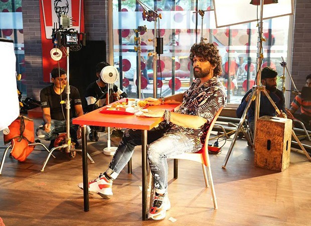 Allu Arjun shoots for a KFC commercial and his look will definitely remind you of Pushpa