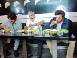 Ranbir Kapoor enjoys South Indian food the authentic way with Brahmastra co-star Nagarjuna and RRR maker SS Rajamouli