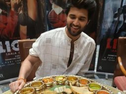 Vijay Deverakonda enjoys an authentic Gujarati Thali during Liger promotions and the happiness on his face is priceless