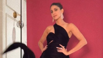 Aahana Kumra looks pretty in black outfit and dangling earings