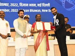 Ajay Devgn attends the prestigious 68th National Awards ceremony; receives the award from honourable President of India, Smt. Droupadi Murmu
