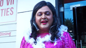 Ali Asgar snapped in a hot pink tassled dress