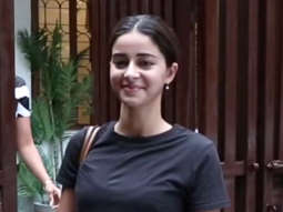 Ananya Panday waves at paps in all black outfit