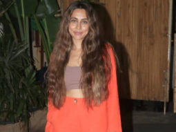 Anusha Dandekar rocks a bright orange outfit