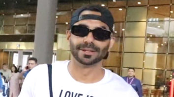 Aparshakti Khurrana snapped at the airport wearing a cap