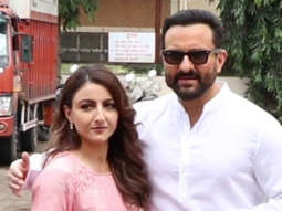 Brother-sister duo Soha Ali Khan and Saif Ali Khan snapped together