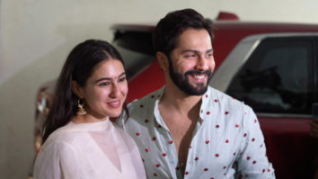 Coolie no.1 pair Varun Dhawan and Sara Ali Khan meet up at T-series Ganesh pooja
