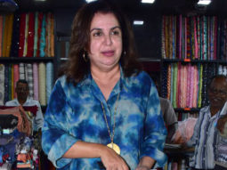Farah Khan snapped outside a clothing store