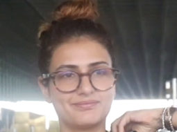 Fatima Sana Shaikh chit-chats with paps at the airport