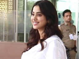 Janhvi Kapoor clicked in white salwar at the airport