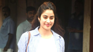 Janhvi Kapoor rocks the stripped shirt efficiently
