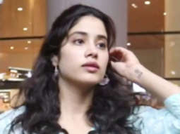 Janhvi Kapoor snapped at the airport in blue outfit