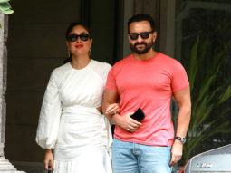 Karisma Kapoor, Kareena Kapoor and Saif Ali Khan snapped together
