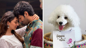 Kartik Aaryan gets best wishes from his pet dog Katori for Satyaprem Ki Katha shoot, see adorable photos