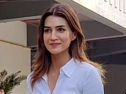 Kriti Sanon snapped in a stylish white corset shirt