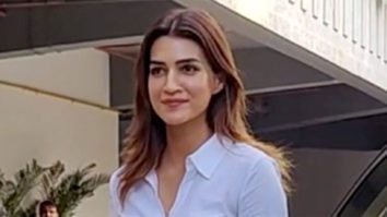 Kriti Sanon snapped in a stylish white corset shirt