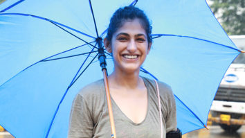 Kubbra Sait greets paps with a smile