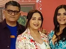 Madhuri Dixit poses with ‘Maja Ma’ cast