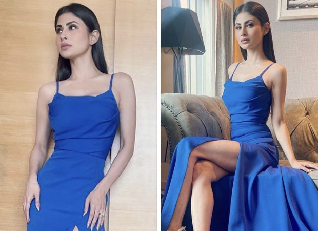 Mouni Roy pairs a red thigh-high slit midi dress with Louis Vuitton mini  cross body bag worth Rs. 2.37 lakh 2 : Bollywood News - Bollywood Hungama