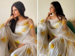 Mouni Roy looks festive as she twirls in floral-print ethnic outfit worth Rs. 25K on Ganesh Chaturthi