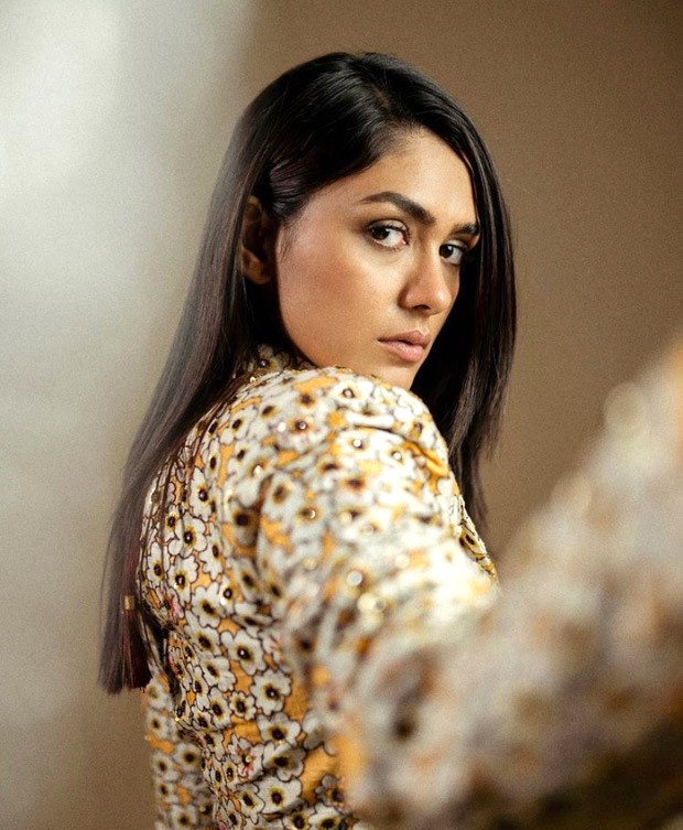 Mrunal Thakur slays in classy floral co-ord set for Sita Ramam promotions