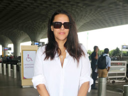 Neha Dhupia rocks the oversized shirt with ease