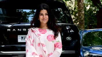 Nimrat Kaur snapped in floral outfit outside Maddock office