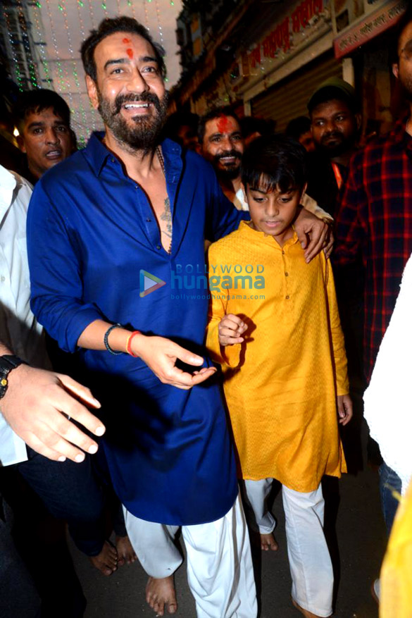 Photos: Ajay Devgn visits Lalbaugcha Raja