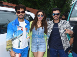 Photos: Darshan Kumaar, Aparshakti Khurana and Khushalii Kumar snapped promoting their film Dhokha – Round D Corner in Juhu
