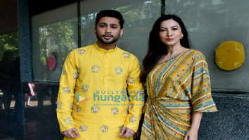 Photos: Gauahar Khan and Zaid Darbar promote their song ‘Baarish Mein Tum’ in Mumbai