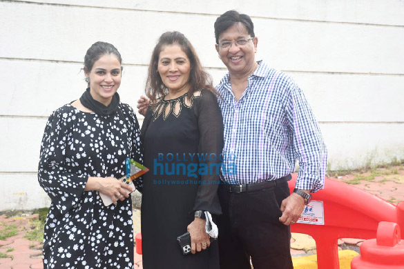 Photos: Genelia D’Souza snapped with her parents at Mount Mary church