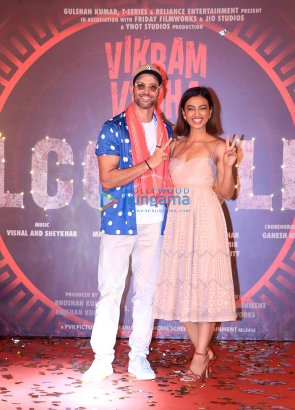 photos hrithik roshan radhika apte and others attend the song launch of alcoholia from their film vikram vedha 3